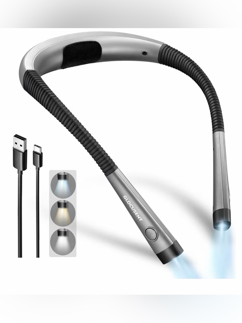 GLOCSUSENT Original Neck Reading Light